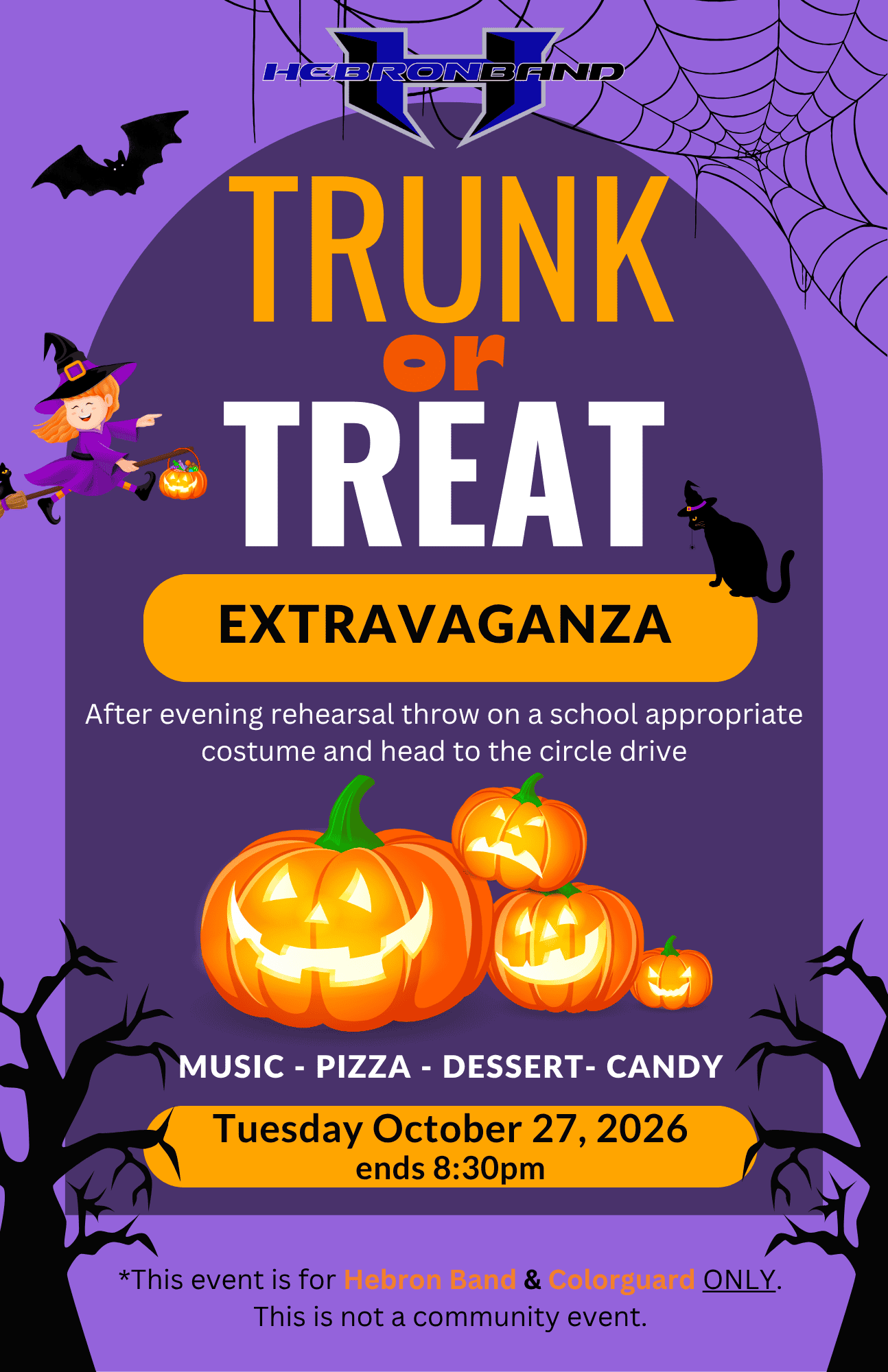 Trunk-or-Treat | The Hebron Band